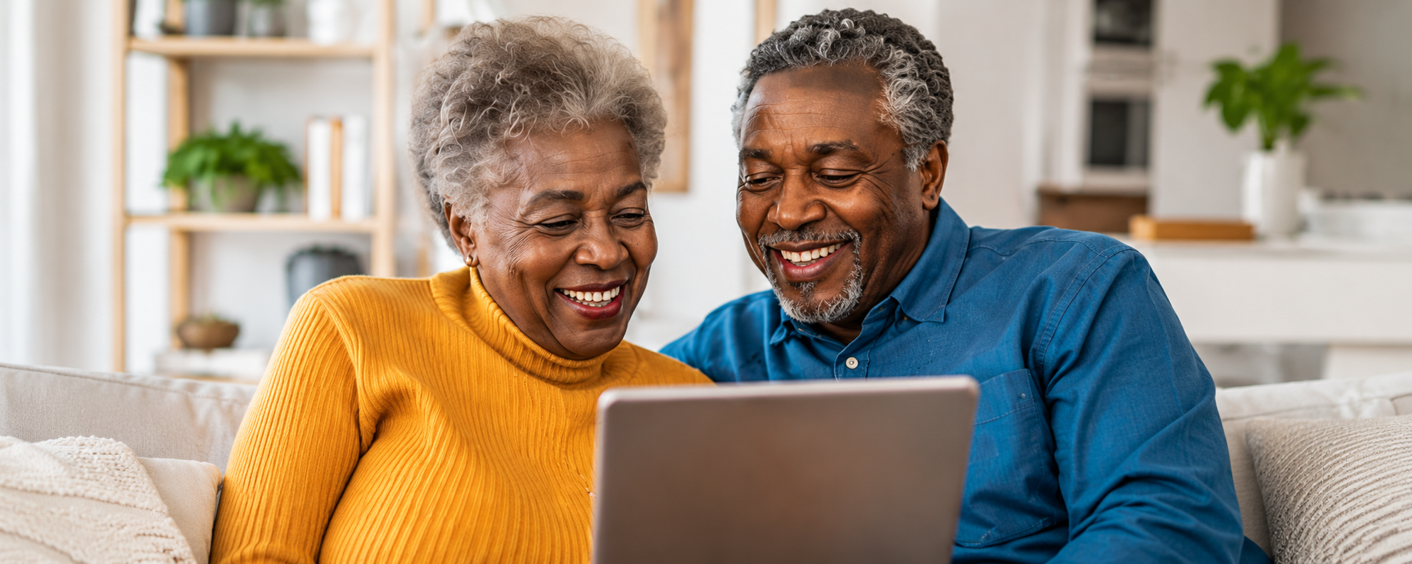Couple reviewing Medicare coverage options